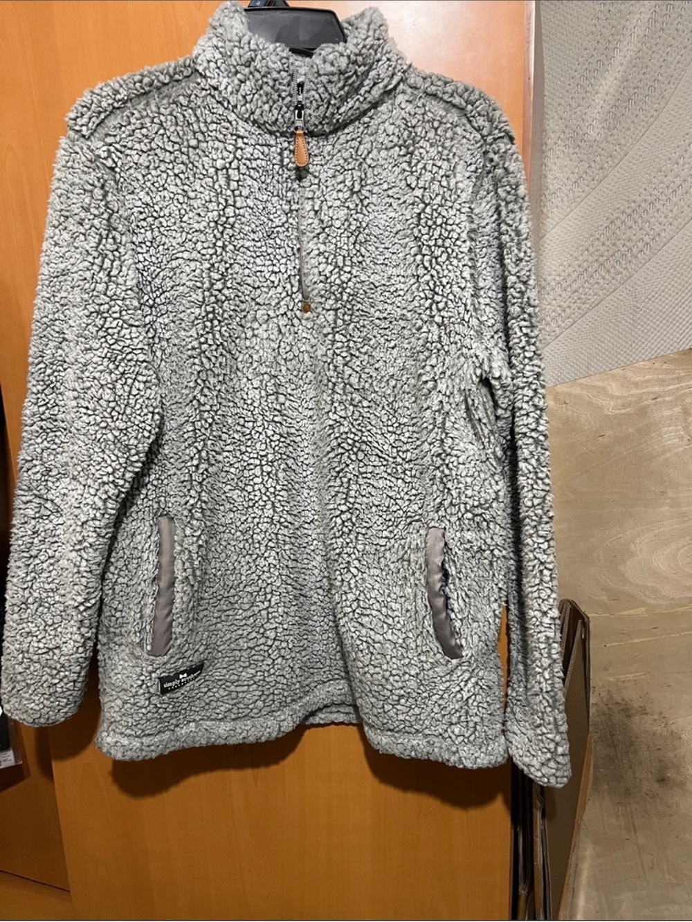 Simply Southern Gray Sherpa Pullover